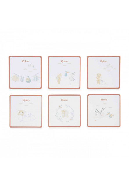 Intemporel Darčeková sada na oznámenie tehotenstva s papučkami a 6 kartičkami