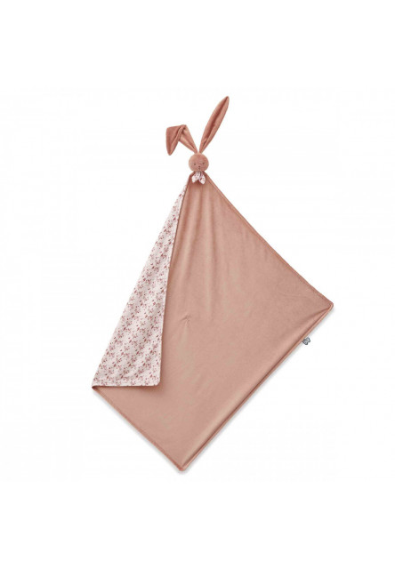 Lapinoo Jemná deka s možnosťou upevnenia k autosedačke terracotta