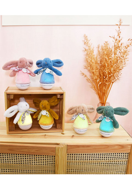 DouDou et Compagnie Hudební noční světlo Zajíček bílý
