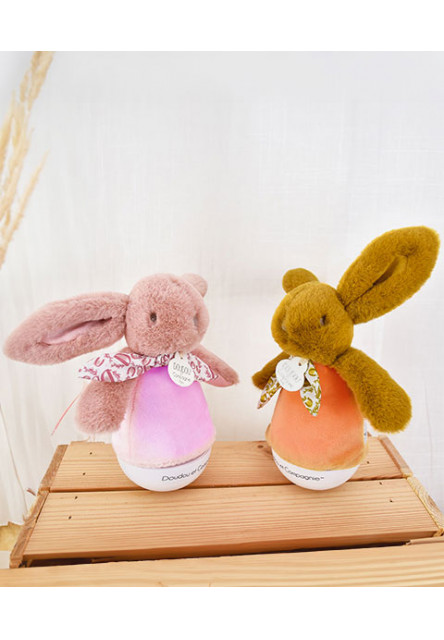 DouDou et Compagnie Hudební noční světlo Růžový zajíček