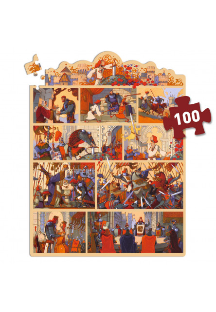 Pohádkové puzzle Král Artuš 100 ks