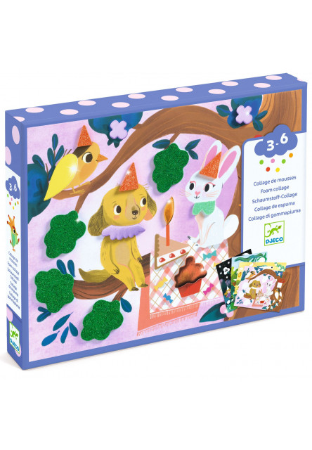 Pěnové koláže Třpytivé oslavy