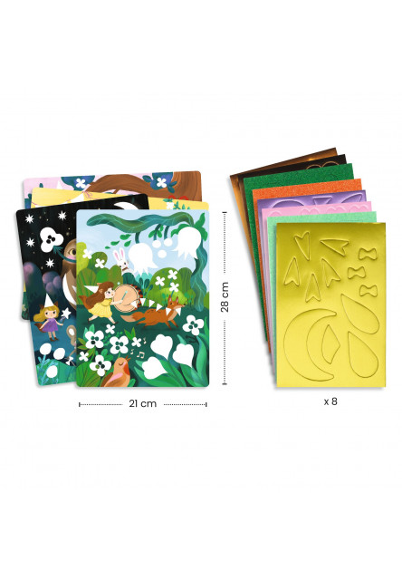 Pěnové koláže Třpytivé oslavy