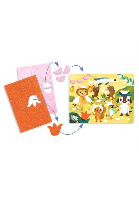 Pěnové koláže Třpytivé oslavy