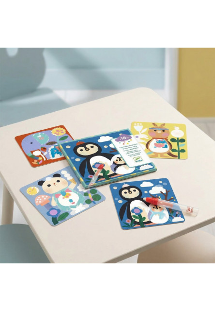 Magické vybarvování vodou Zvířátka a mláďátka