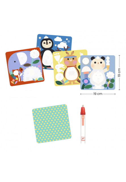 Magické vybarvování vodou Zvířátka a mláďátka