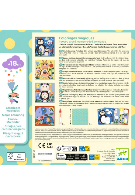 Magické vybarvování vodou Zvířátka a mláďátka