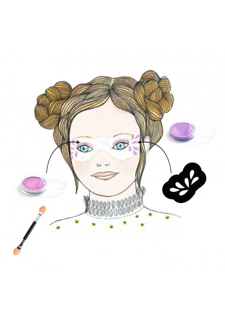 Barvy na obličej Perleťové