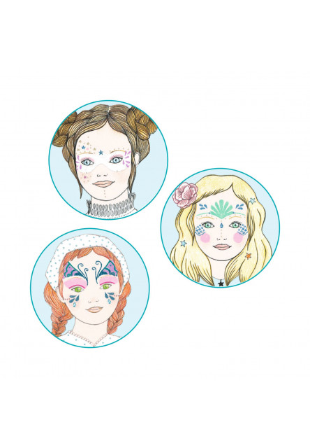 Barvy na obličej Perleťové