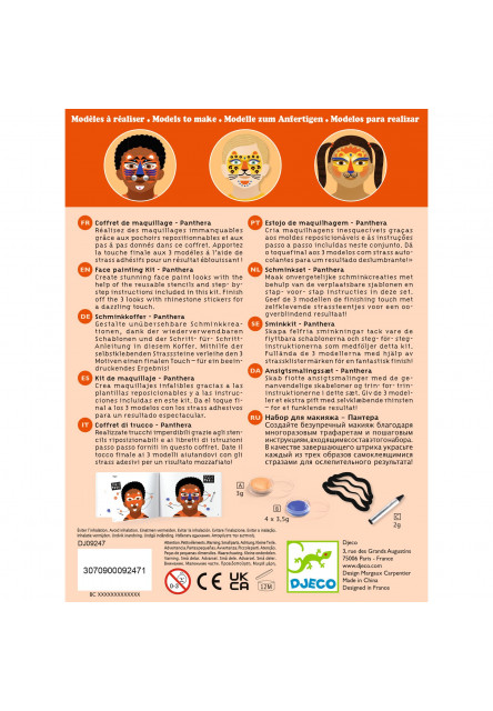 Barvy na obličej Panter