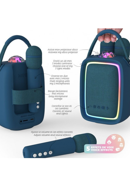 Súprava na karaoke MOB Singy Party - tmavo modrá