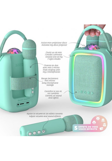 Súprava na karaoke MOB Singy Party - modrá