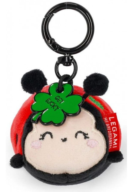 Plyšová kľúčenka Legami plush key ring - super soft! ladybug - Lienka
