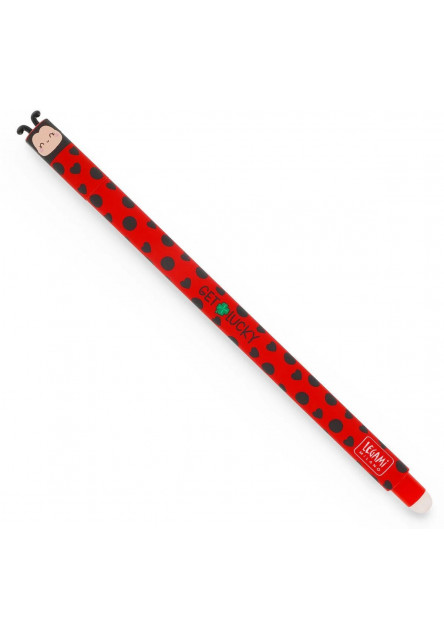 Gumovacie pero Legami erasable gel pen ladybug - Lienka 0,7 mm red ink