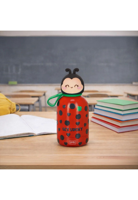 Fľaša Legami kids’ vacuum bottle - hot&cold bff ladybug - Lienka 310 ml