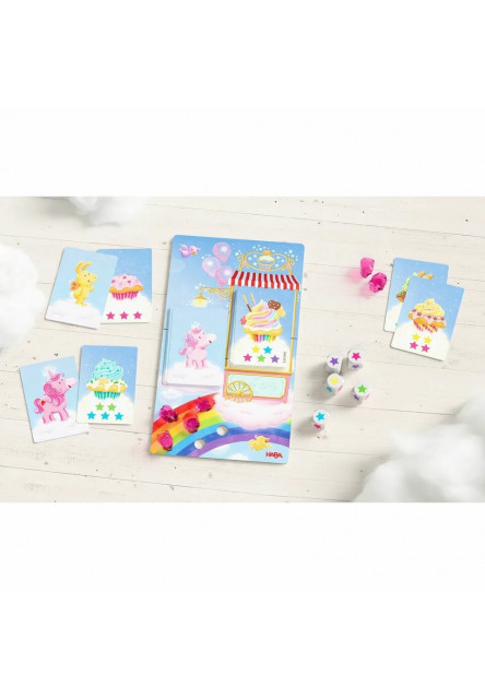 Spoločenská hra pre deti Jednorožec zábava s kockami