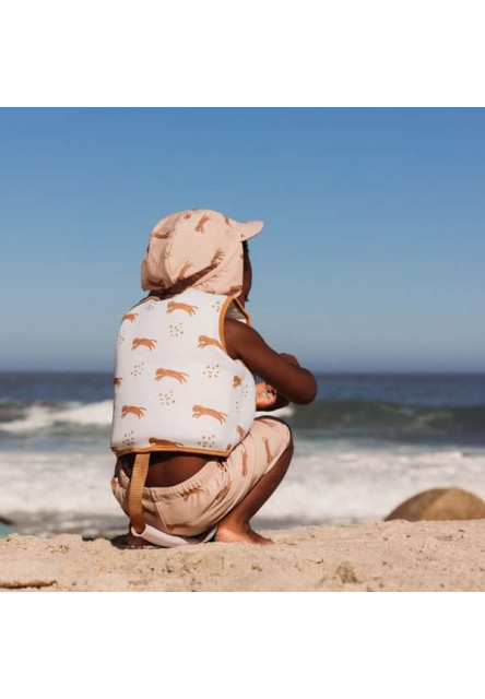 Plavecká vesta pro děti Brown Leopard 2-3 roky