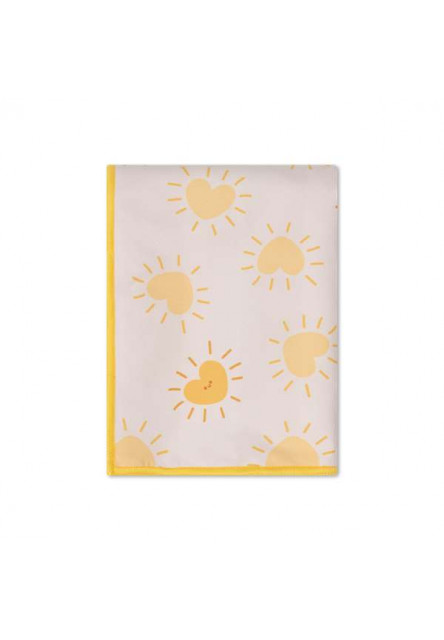 Plážová osuška z mikrovlákna Yellow Flower 135 × 65 cm