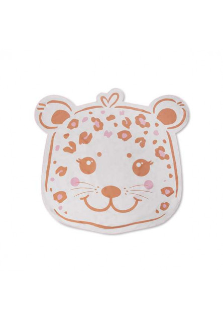 Tvarovaná plážová osuška Beige Leopard 140 cm