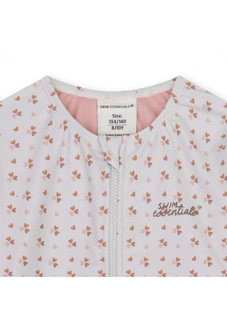 Plavky s dlouhým rukávem s UPF 50+ Cozy Hearts