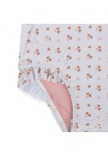 Plavky s dlouhým rukávem s UPF 50+ Cozy Hearts