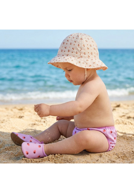Plážový klobouček s UPF 50+ Cozy Hearts