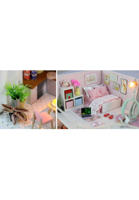 miniatúra domčeka Dom Anniny ružové melódie