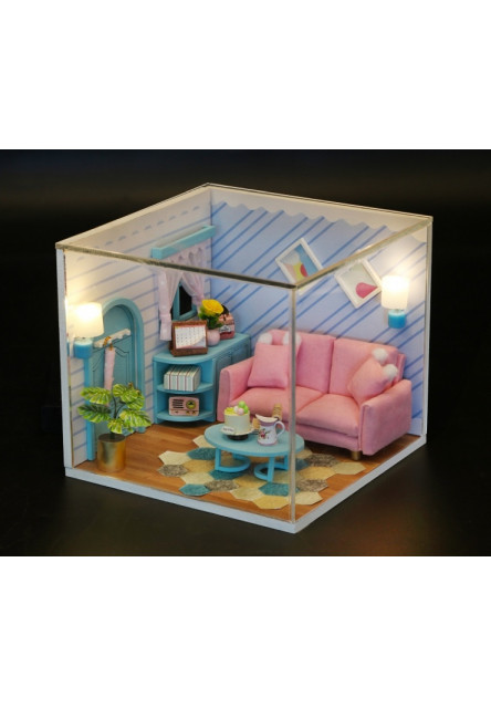 miniatúra domčeka Slnečná obývacia izba