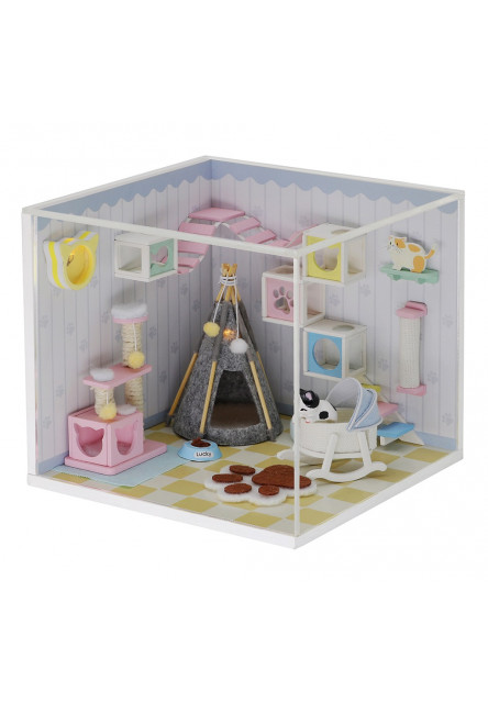 miniatúra domčeka Domov mačičky Mňau