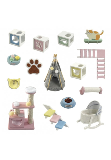 miniatúra domčeka Domov mačičky Mňau