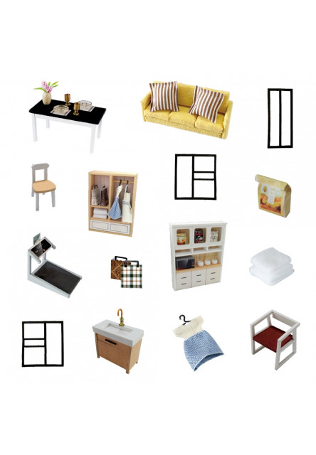 miniatúra domčeka Dom šťastia