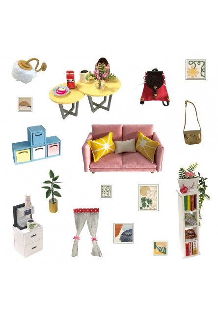 miniatúra domčeka Obývacia izba Slnečný lúč