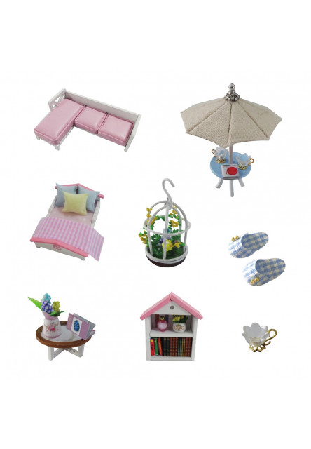 miniatúra domčeka Ružový dom