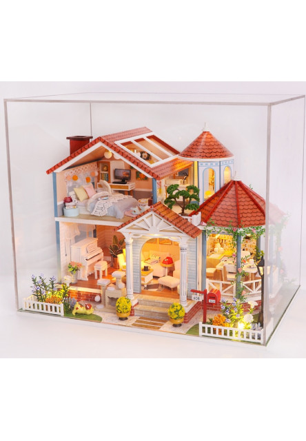 miniatúra domčeka Dom farebné glazúry