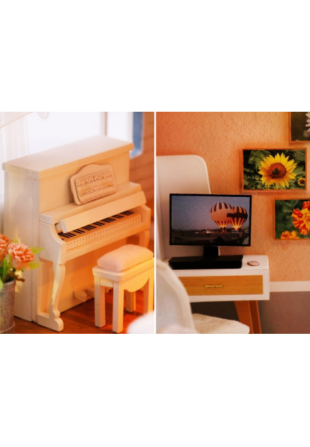 miniatúra domčeka Dom farebné glazúry