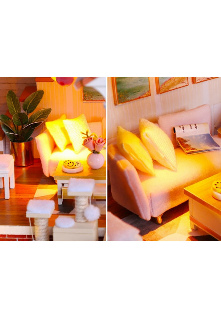 miniatúra domčeka Dom farebné glazúry