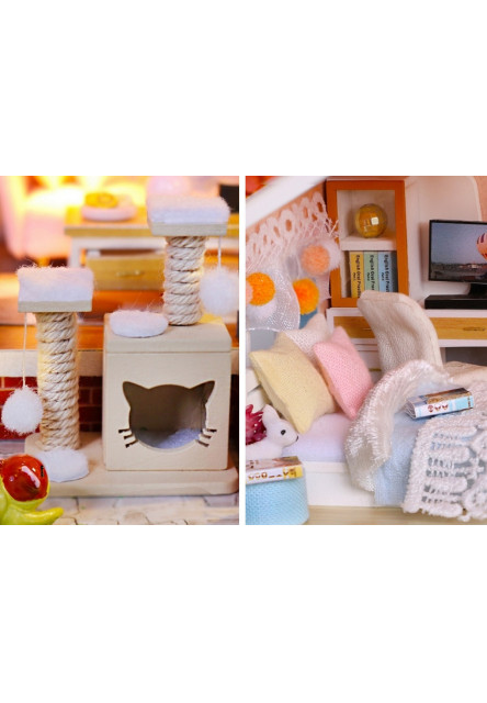 miniatúra domčeka Dom farebné glazúry