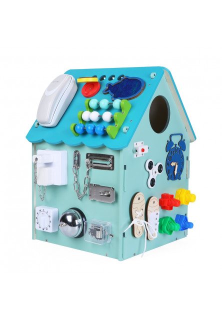 Activity board Domček modrý