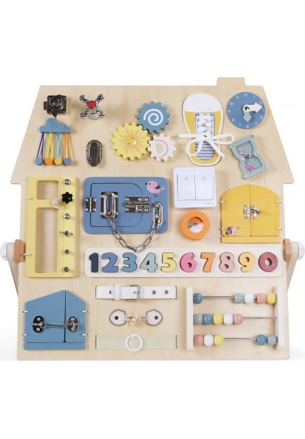 Activity board Senzorická doska Domček