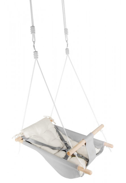 Hojdačka pre najmenších šedá