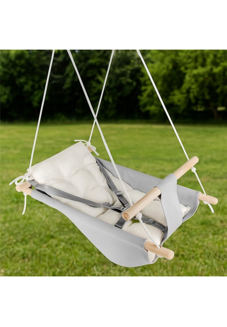 Hojdačka pre najmenších šedá