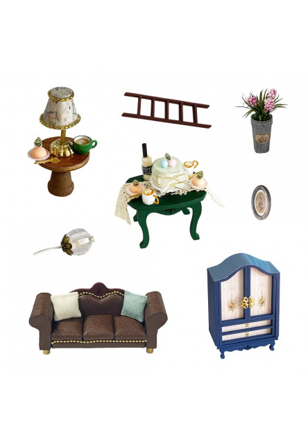 miniatúra domčeka Pavilón stavby snov - poškodený obal