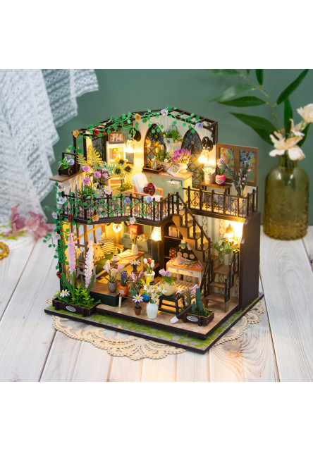 Miniatúra domčeka Darcyin kvetinový dom