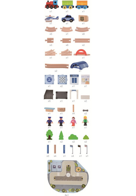 Vláčikodráha Mesto 90 dielov