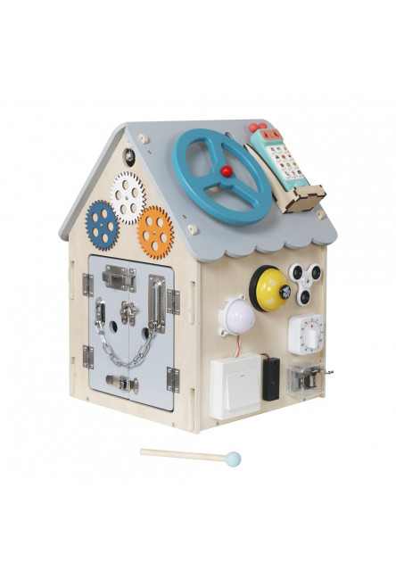 Activity board Domček šedý