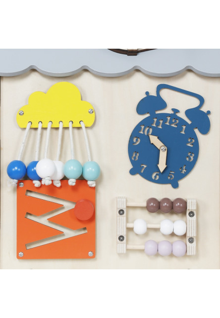 Activity board Domček šedý