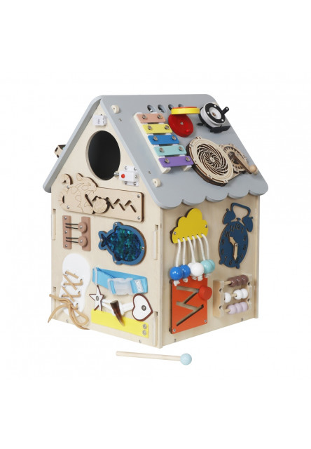 Activity board Domček šedý