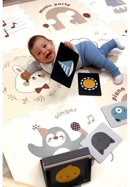 Podložka na hranie Zvieracia párty 9 dielov