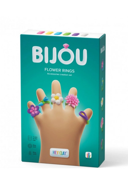 Hey Clay Bijou květinové prstýnky