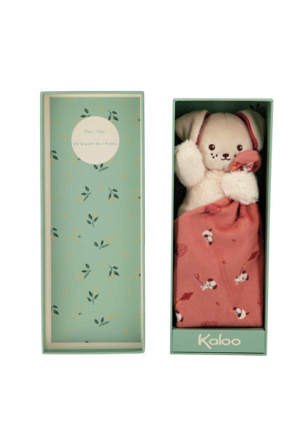 Carre Douceur Plyšová hračka s látkovým mojkáčikom Psík červená